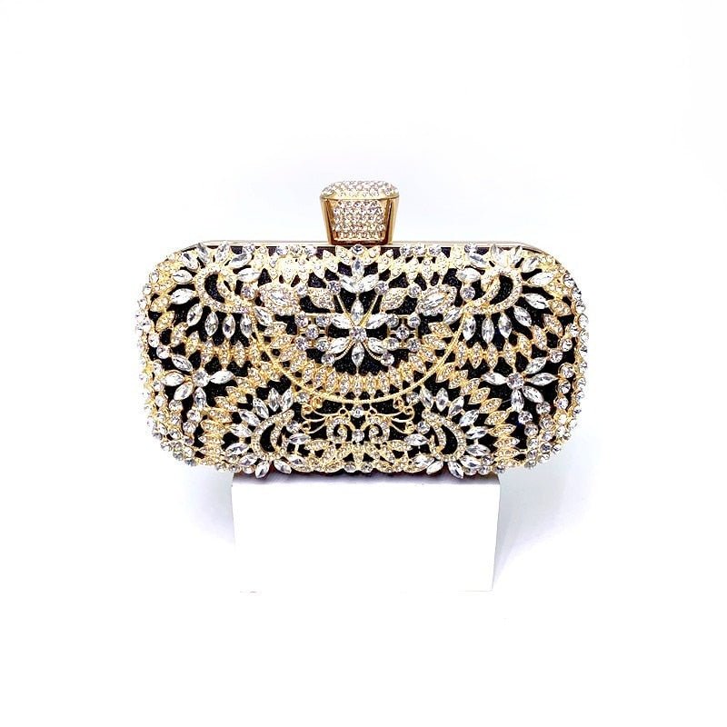 2022 Diamond Evening Clutch Bag For Women Wedding Golden Clutch PurseBags & Wallets - Rise and Effect