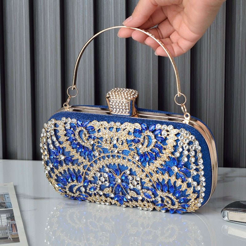 2022 Diamond Evening Clutch Bag For Women Wedding Golden Clutch PurseBags & Wallets - Rise and Effect