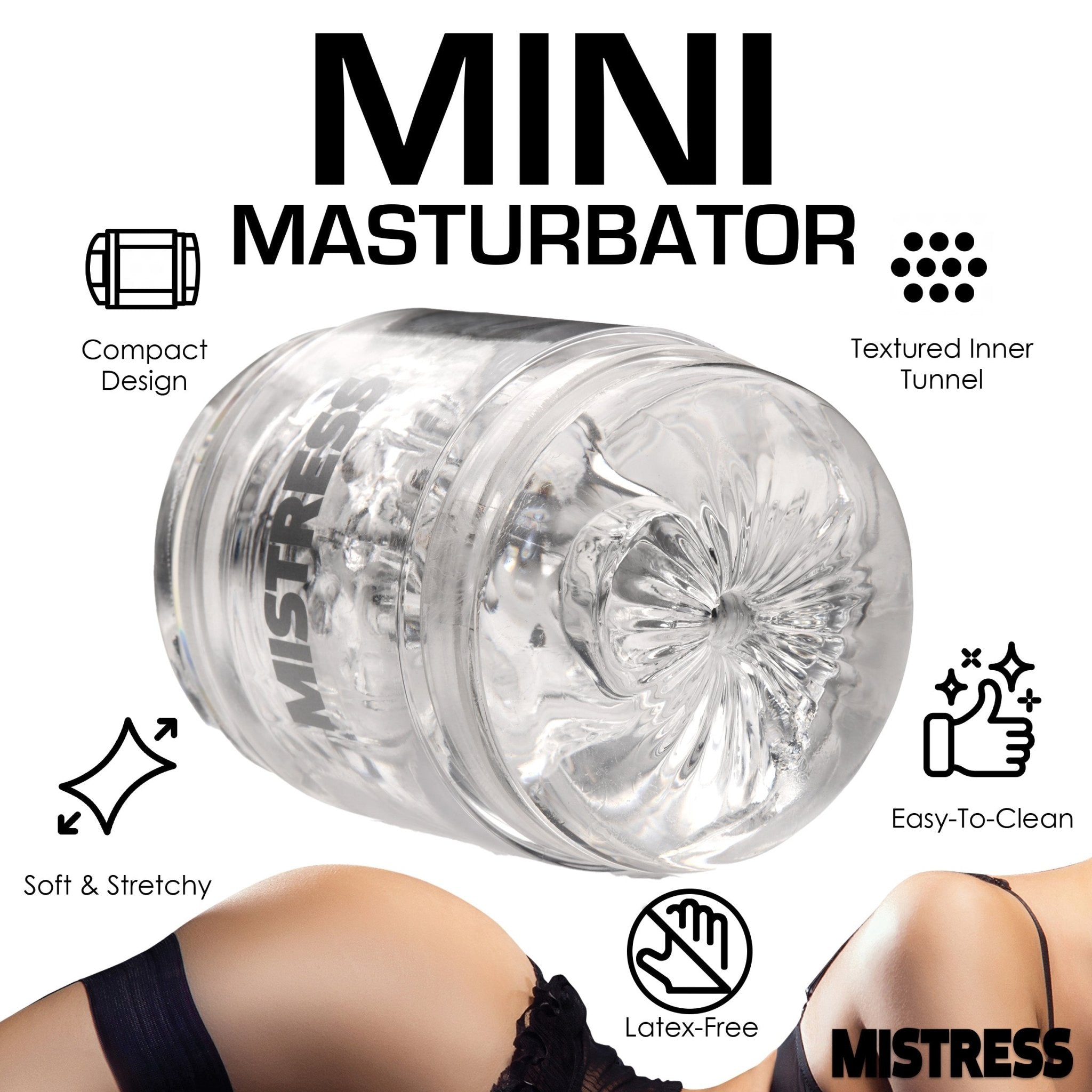 Mistress Double Shot Pussy & Ass Stroker - ClearSexual Wellness - Rise and Effect