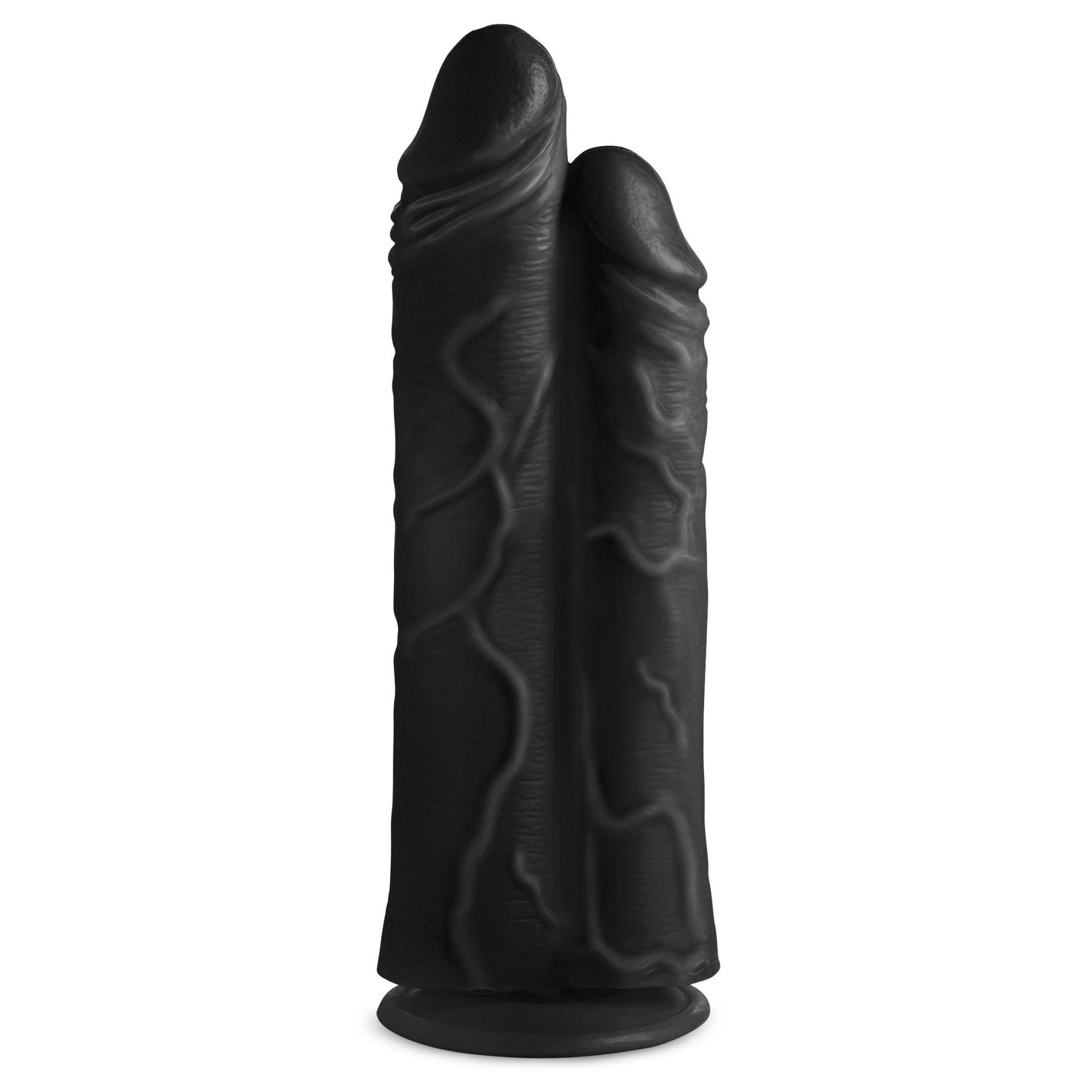 Double Stuffer 10" Double Pecker Dildo - BlackSexual Wellness - Rise and Effect