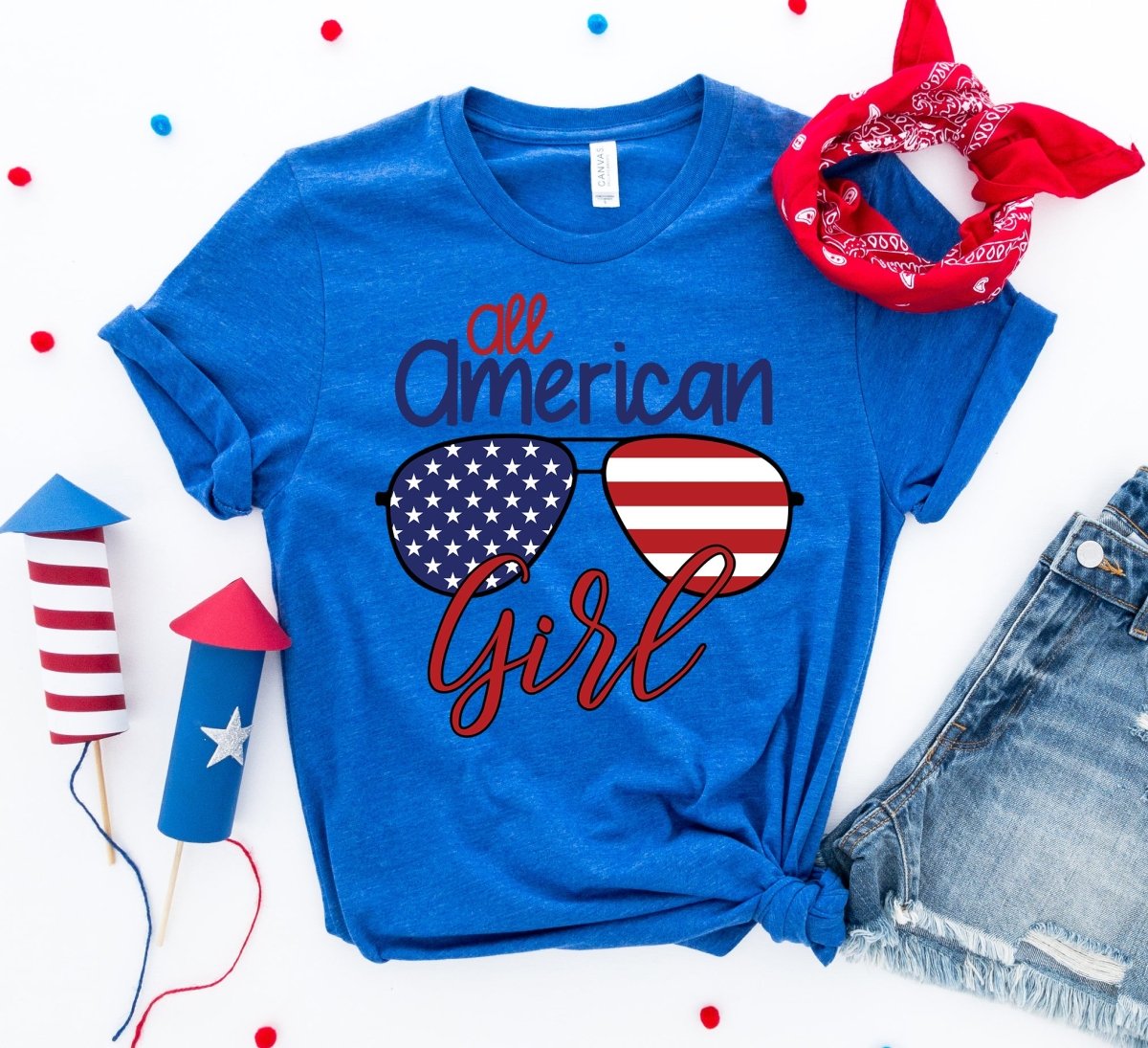 All American Girl T-shirtT-shirts - Rise and Effect
