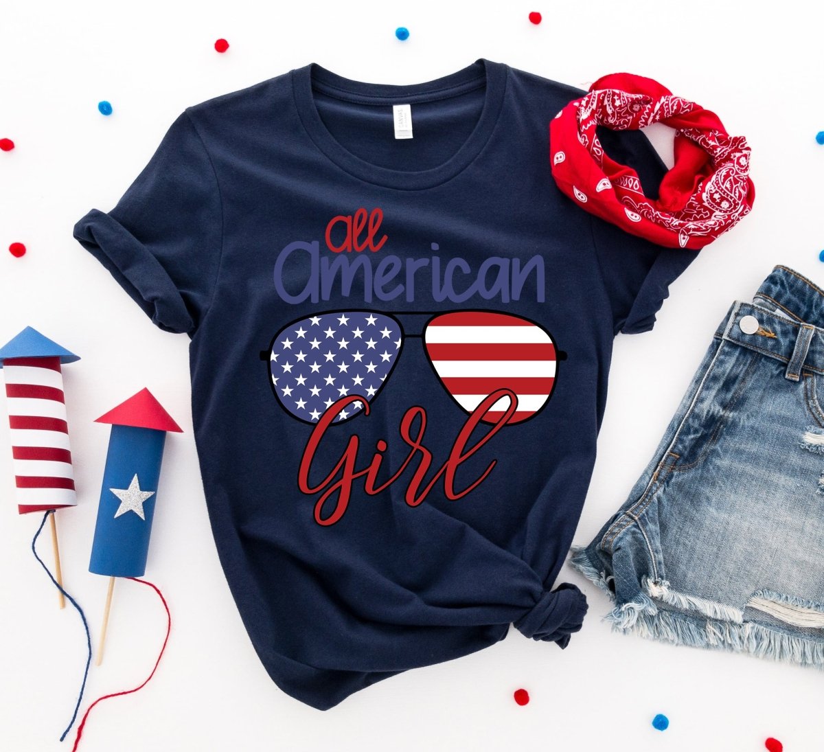 All American Girl T-shirtT-shirts - Rise and Effect