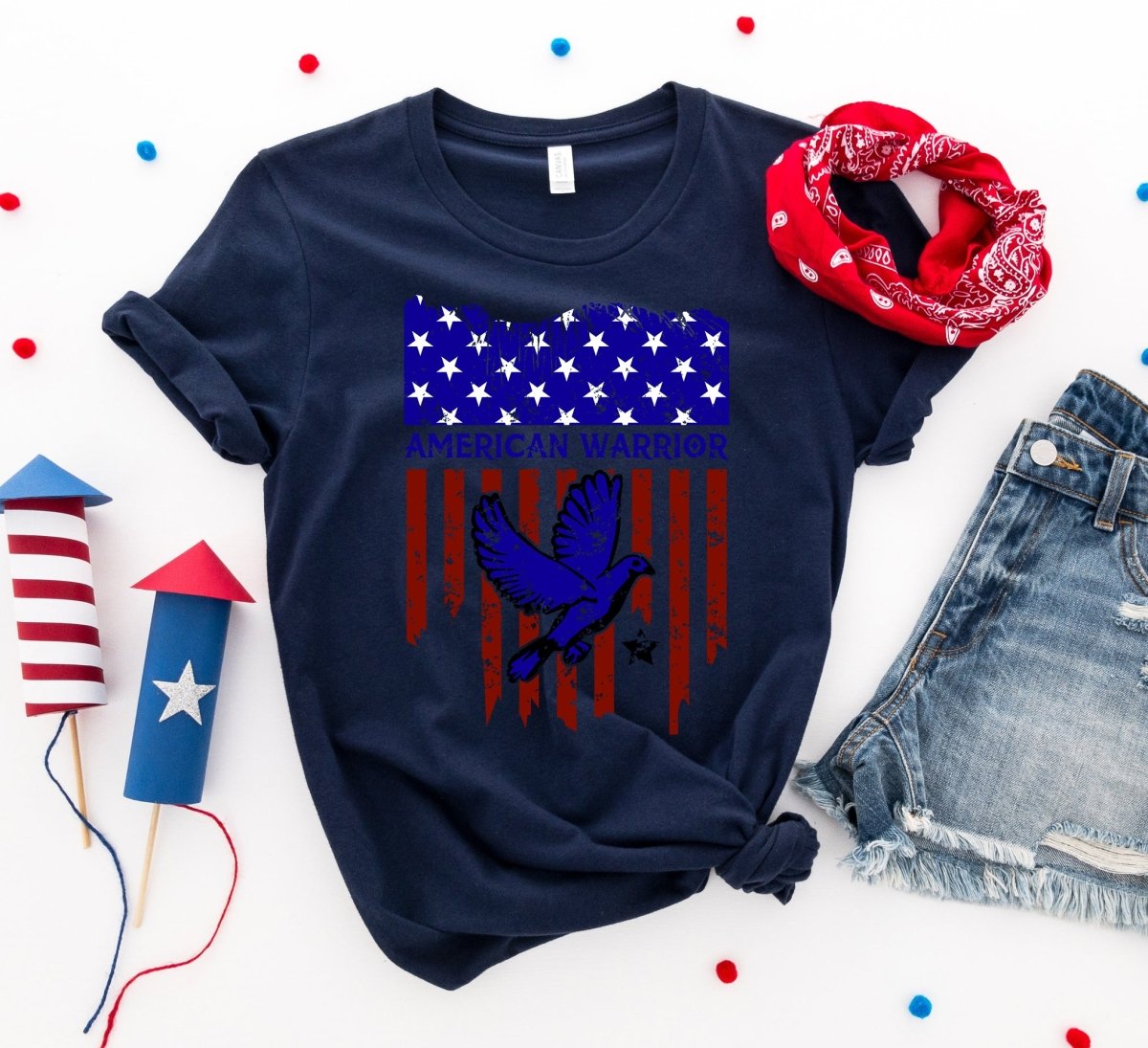 American Warrior T-shirtT-shirts - Rise and Effect