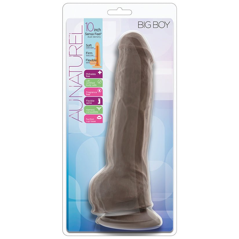Au Naturel Big Boy - Chocolate 10"Adults - Rise and Effect