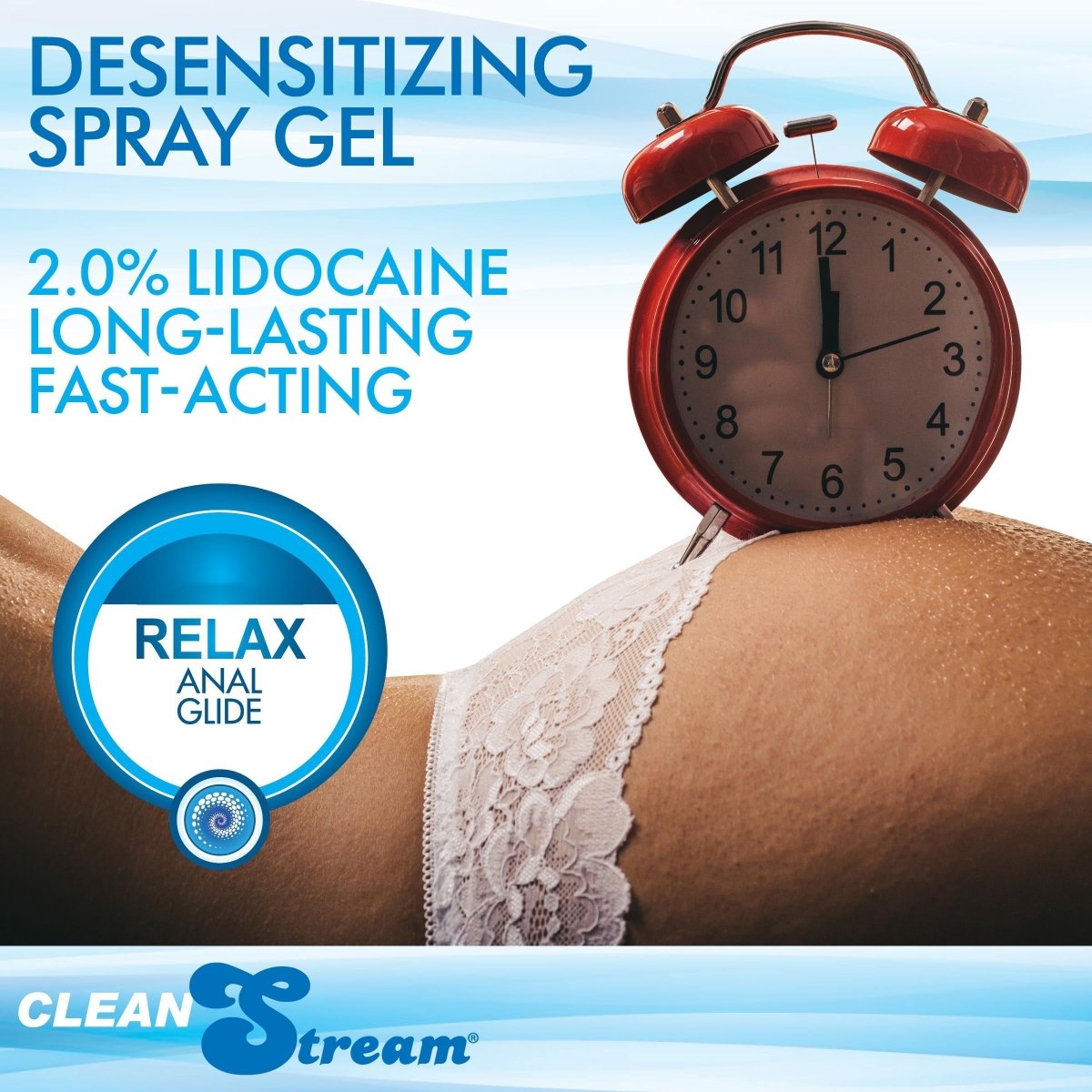 Clean Stream Relax Desensitizing Anal Lube, 17oz.Sexual Wellness - Rise and Effect