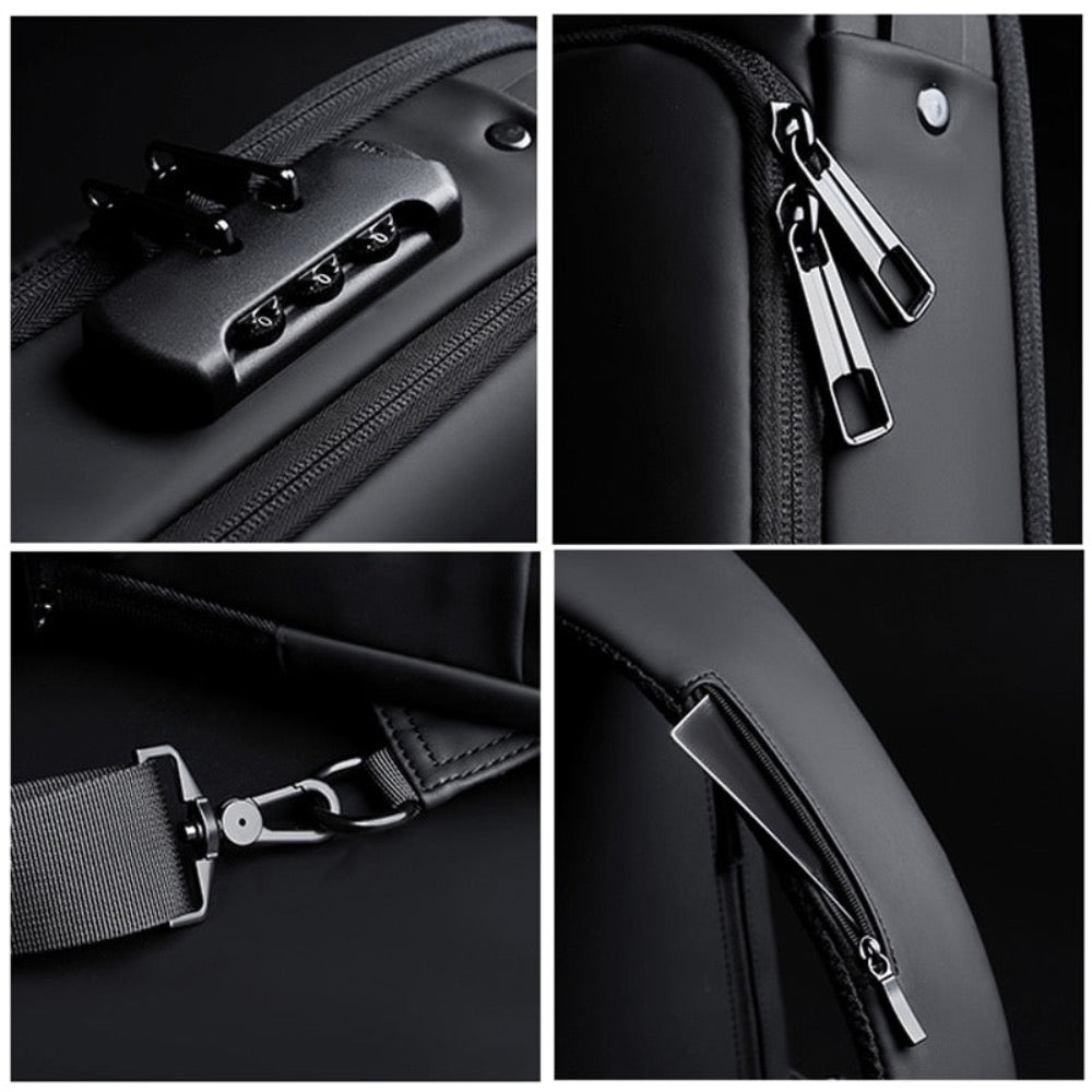 Cross Body Antitheft Shoulder Bag with LockMen's bag - Rise and Effect
