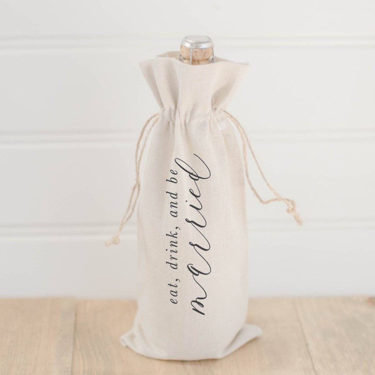 Eat, Drink, and Be Married Wine BagGift Bag - Rise and Effect