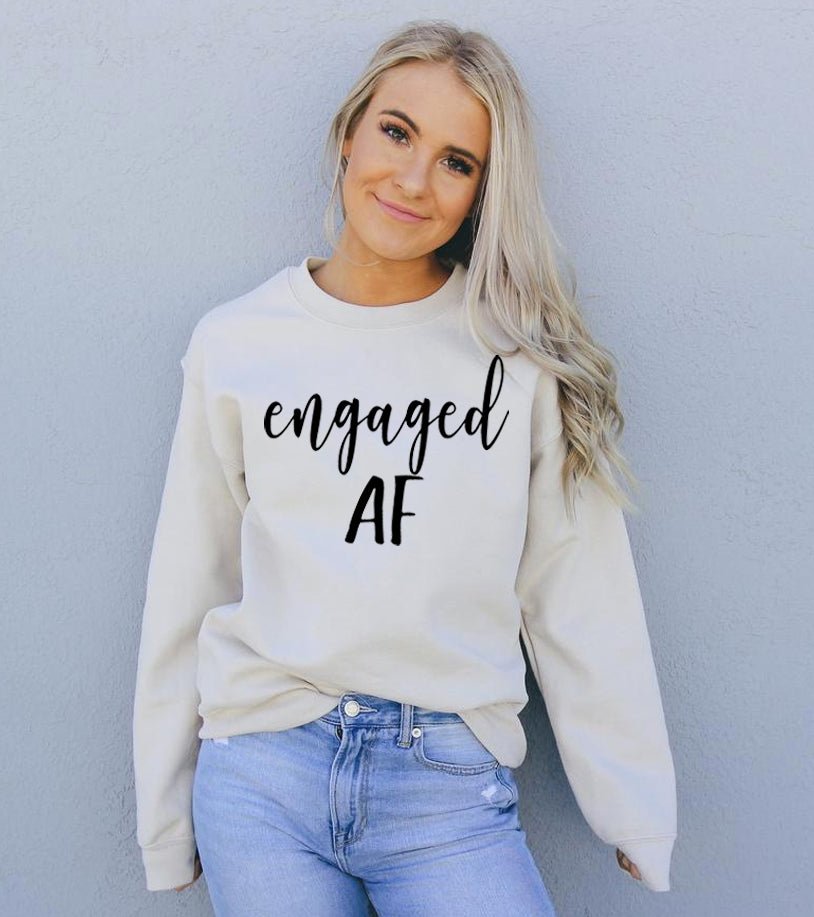 Engaged AF SweatshirtSweaters & HoodiesMilitary Green - Rise and Effect
