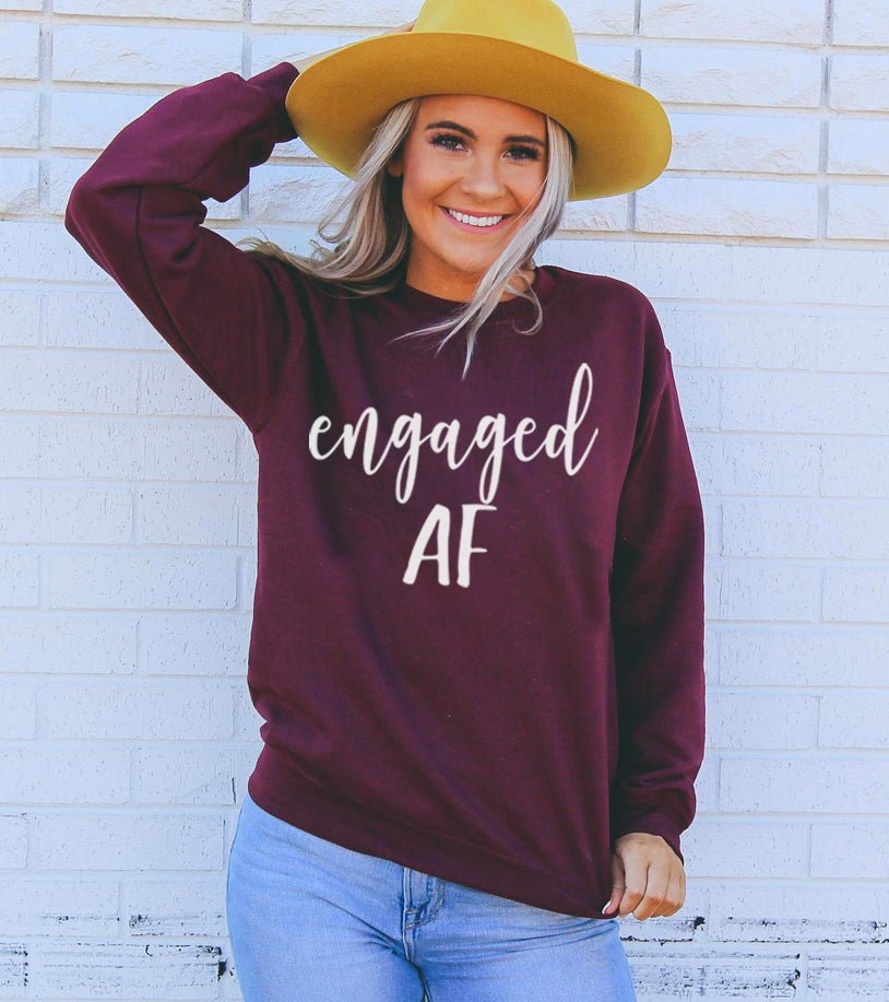Engaged AF SweatshirtSweaters & HoodiesMilitary Green - Rise and Effect