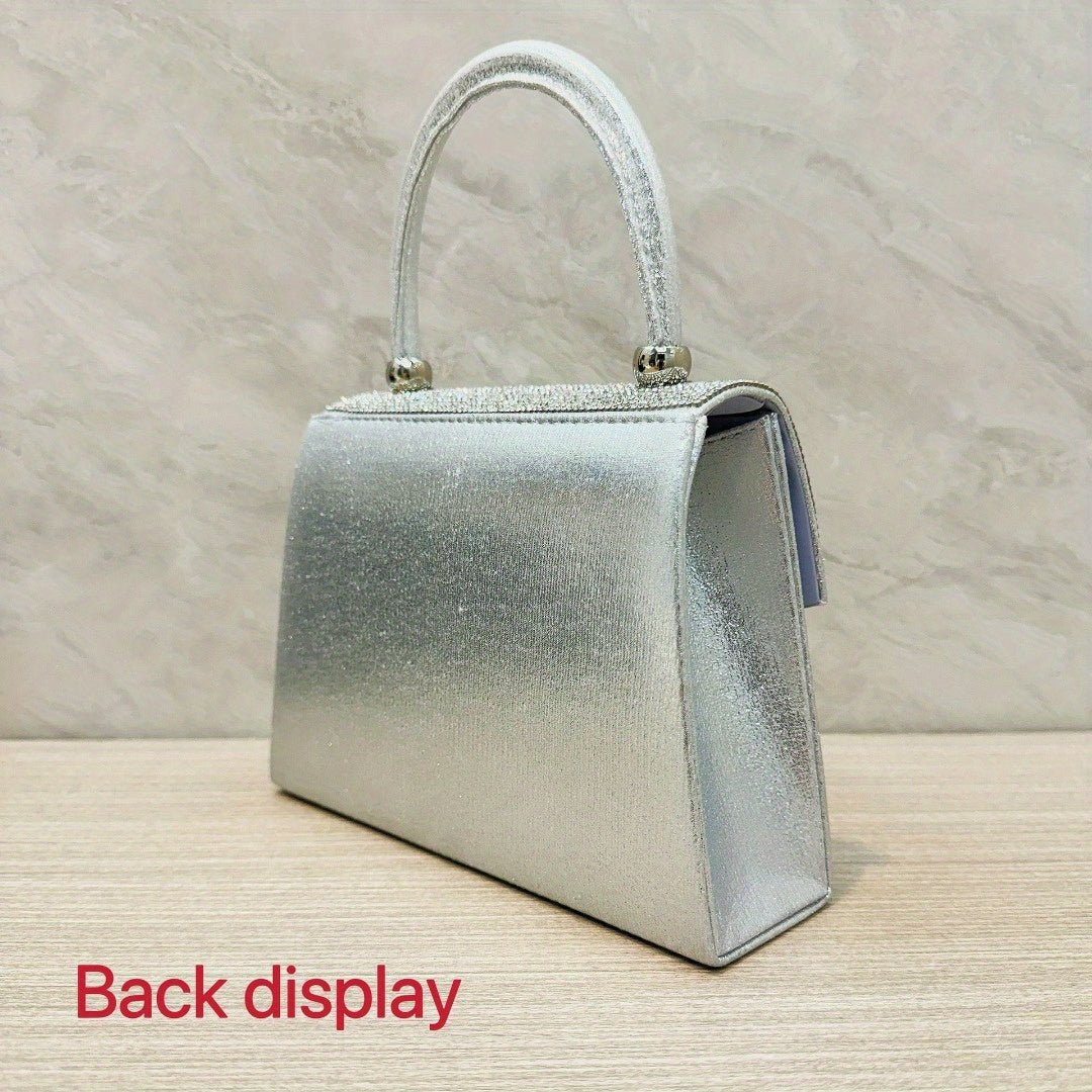 Evening Bag Clutch Purses for Women, Rhinestone silver dinner handbagBags & Wallets - Rise and Effect