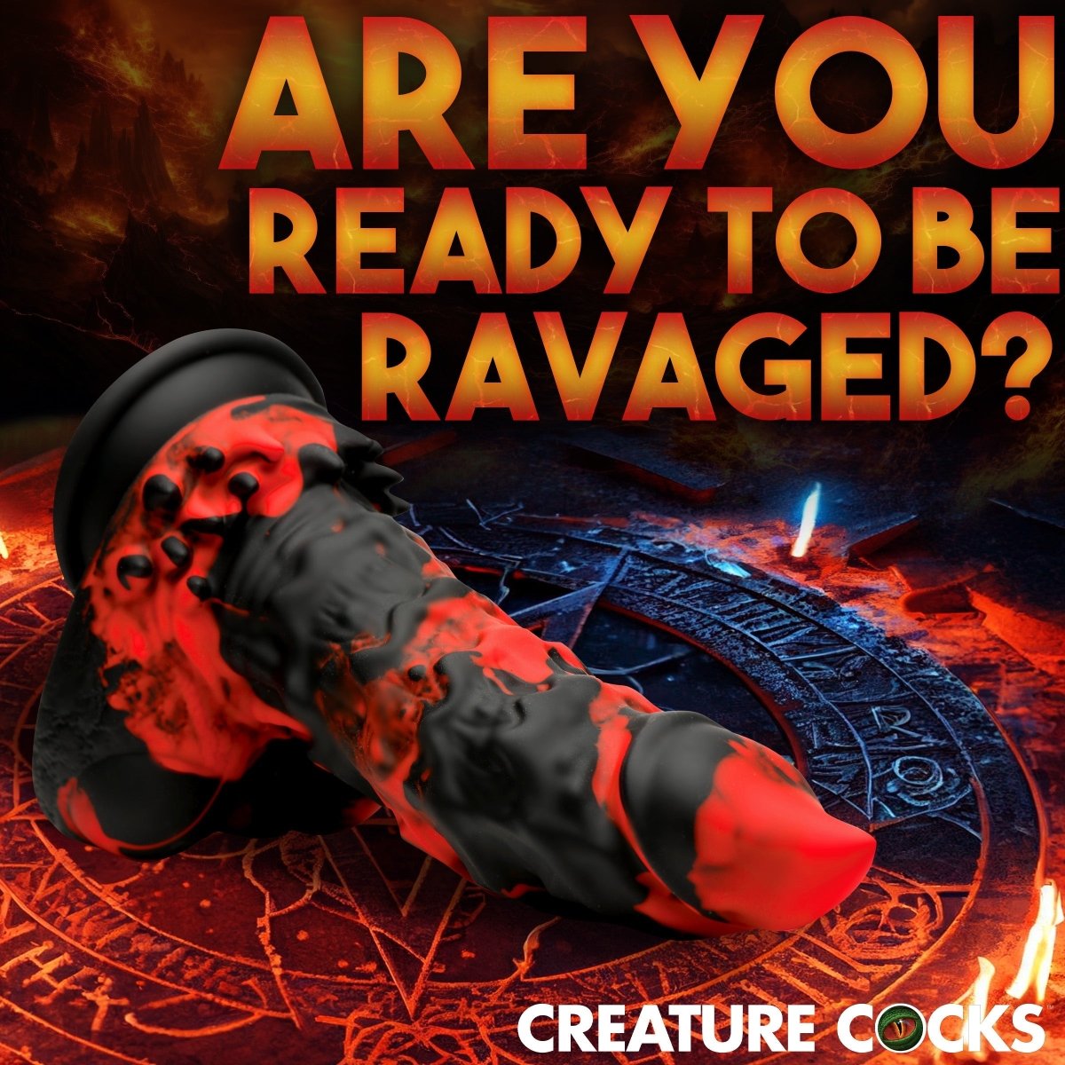 Fire Demon Monster Silicone DildoSexual Wellness - Rise and Effect