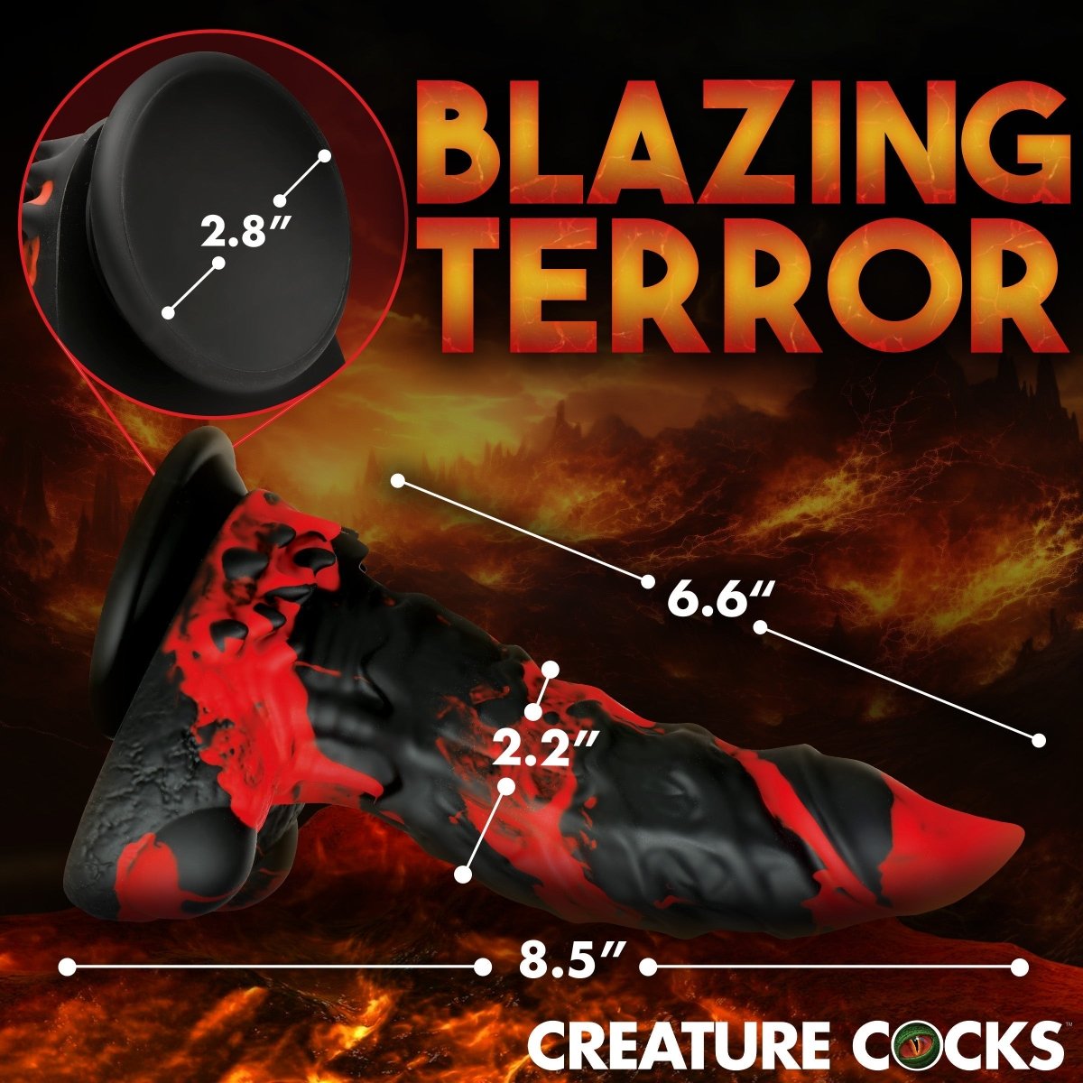 Fire Demon Monster Silicone DildoSexual Wellness - Rise and Effect