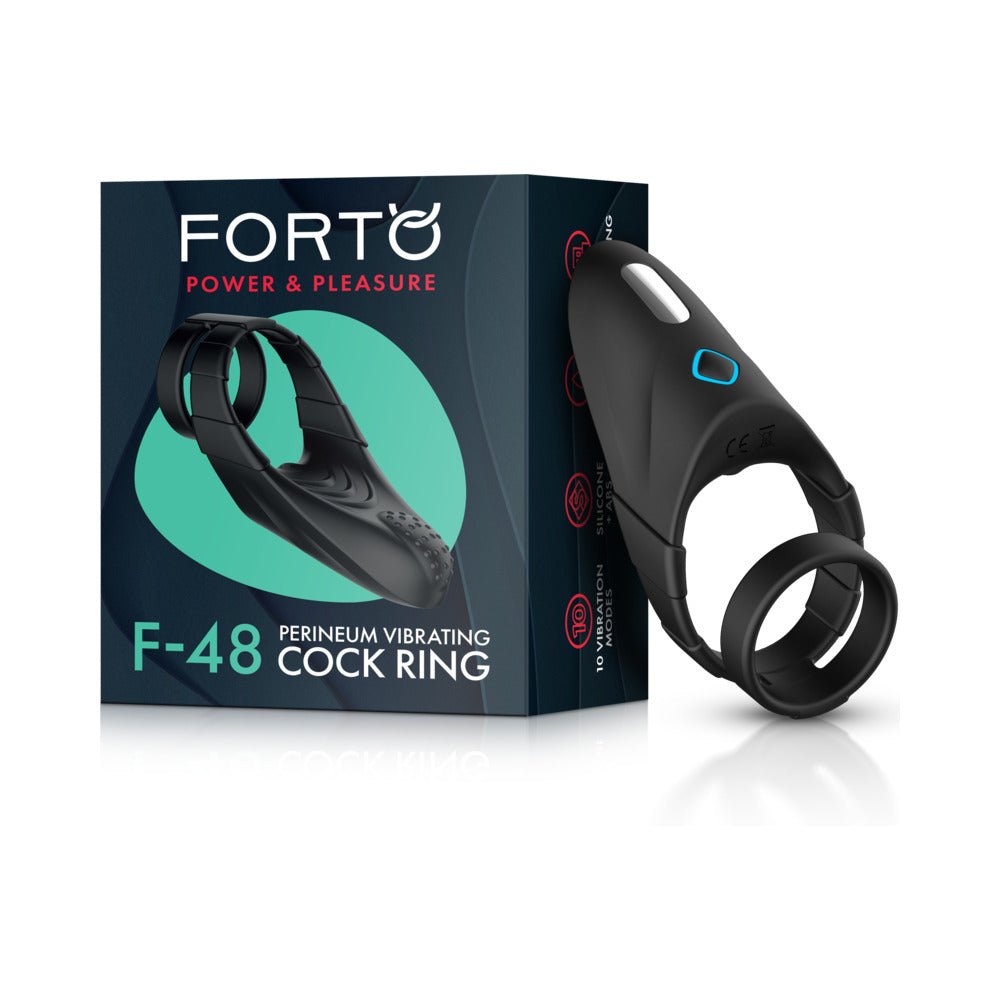 Forto F - 48 Rechargeable Silicone Perineum Vibrating Double CockringAdults - Rise and Effect