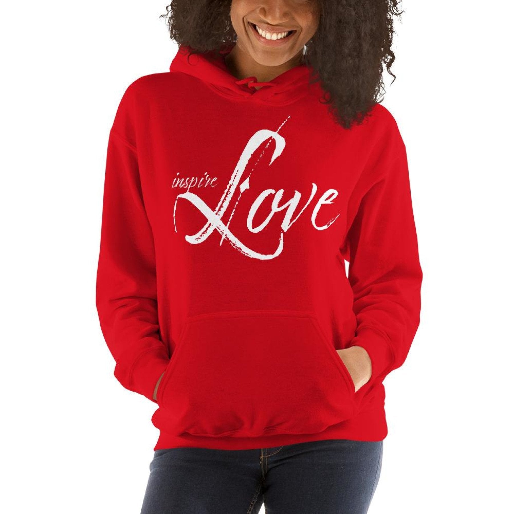 Women's Hoodie - Pullover Hooded Sweatshirt - Graphic/inspire LoveSweaters & Hoodies - Rise and Effect