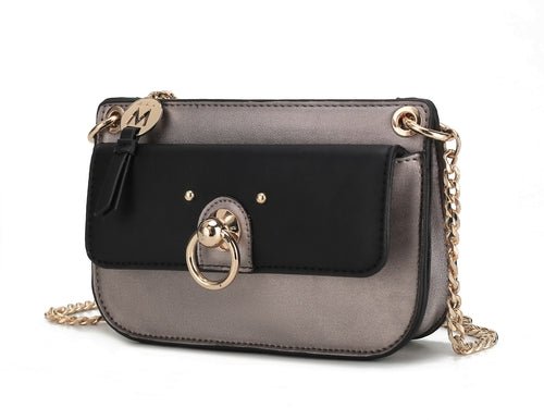 Jill Vegan Leather Women Color Block Crossbody BagBags & Wallets - Rise and Effect