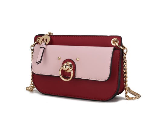 Jill Vegan Leather Women Color Block Crossbody BagBags & Wallets - Rise and Effect