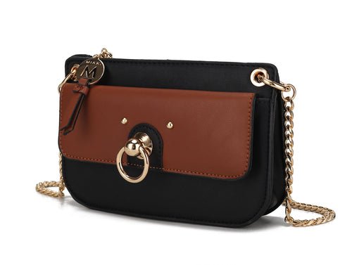 Jill Vegan Leather Women Color Block Crossbody BagBags & Wallets - Rise and Effect