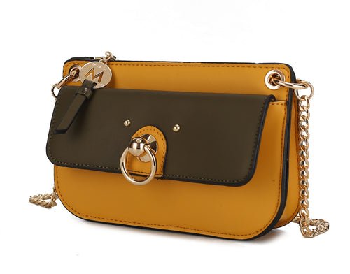 Jill Vegan Leather Women Color Block Crossbody BagBags & Wallets - Rise and Effect