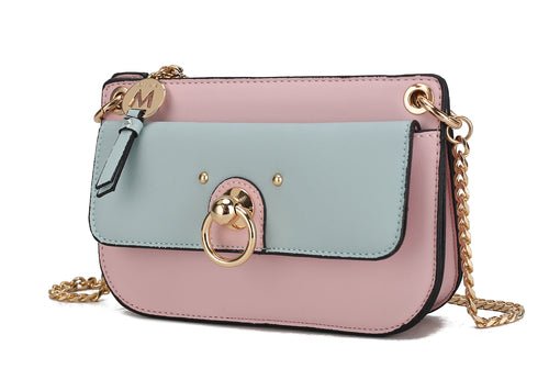 Jill Vegan Leather Women Color Block Crossbody BagBags & Wallets - Rise and Effect