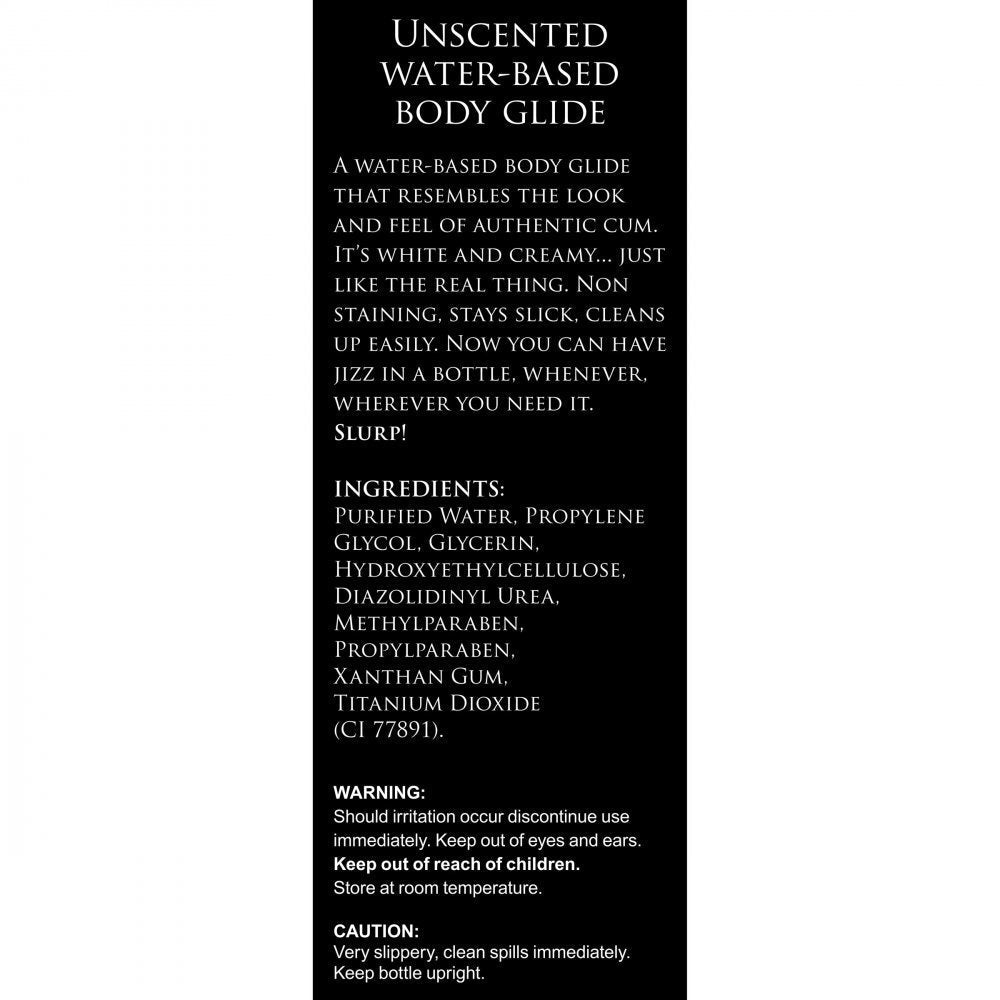 Jizz Unscented Water - Based Lube - 34ozPersonal Care - Rise and Effect
