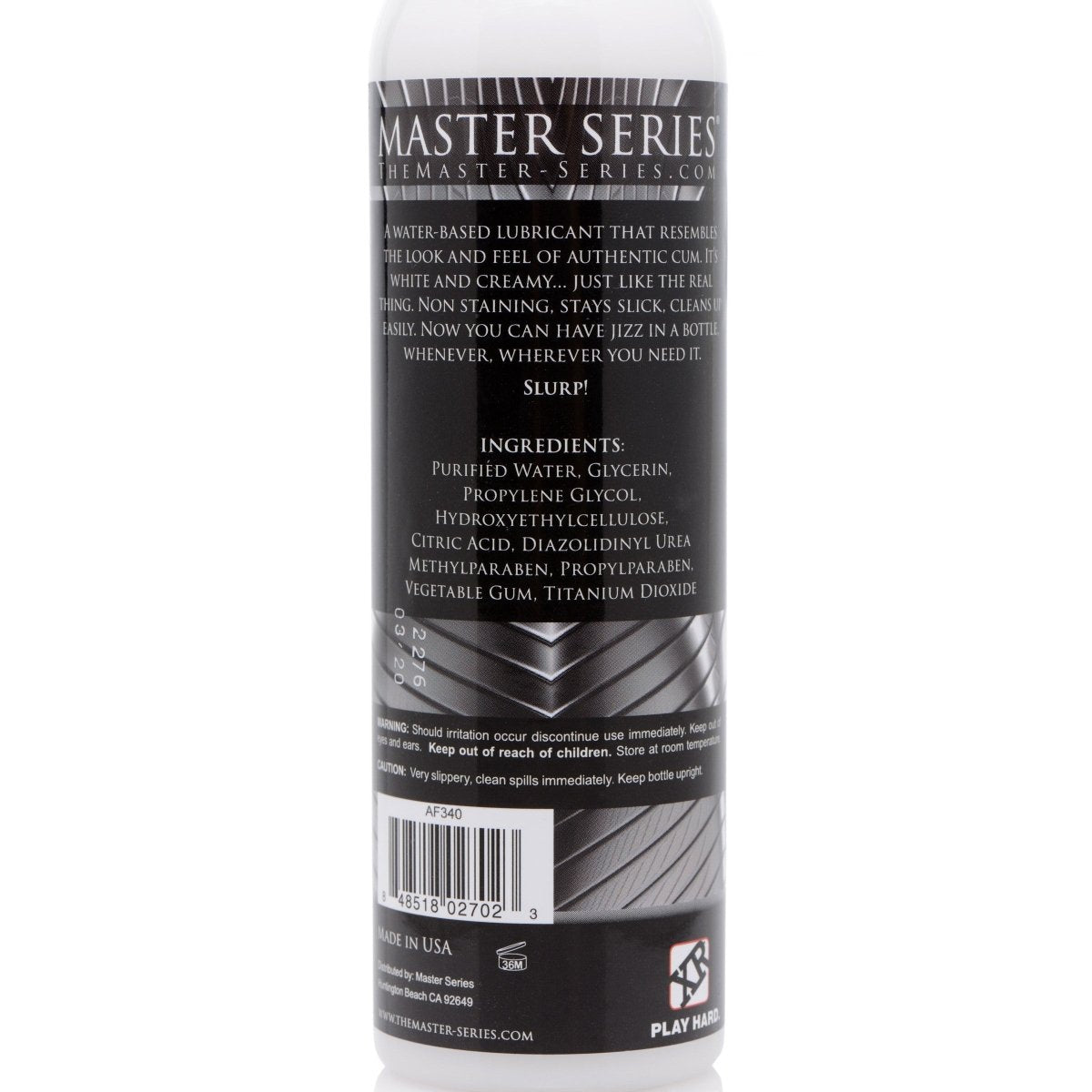 Jizz Unscented Water - based Lube 8ozSexual Wellness - Rise and Effect