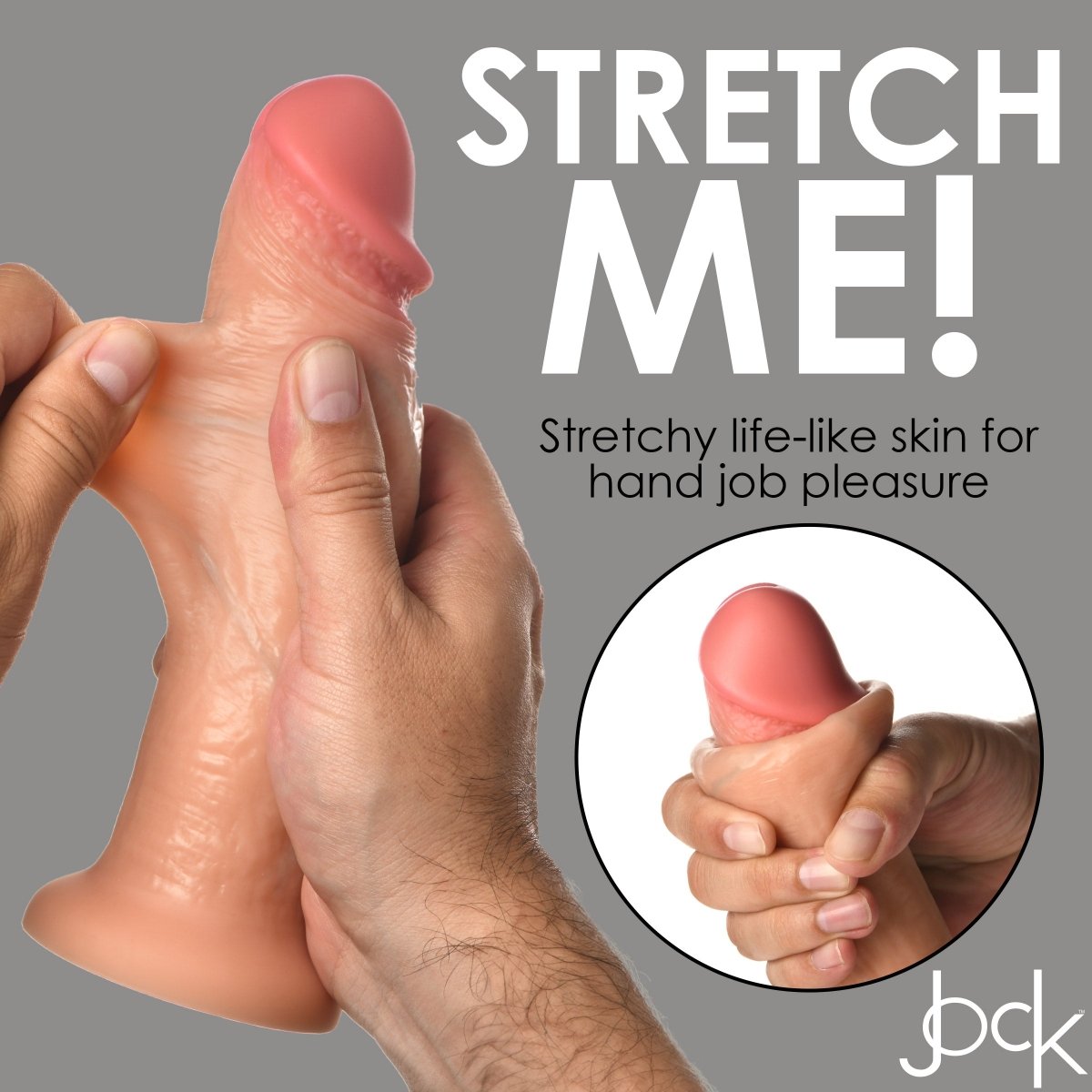 JOCK Real Skin 8" Silicone DildoSexual Wellness - Rise and Effect