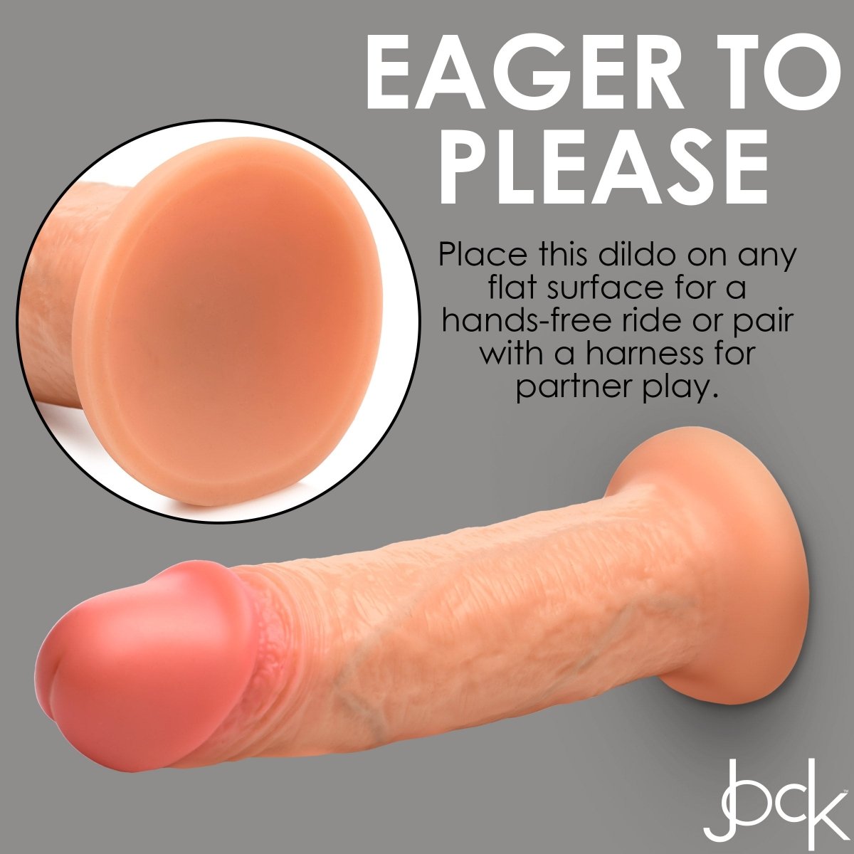 JOCK Real Skin 8" Silicone DildoSexual Wellness - Rise and Effect