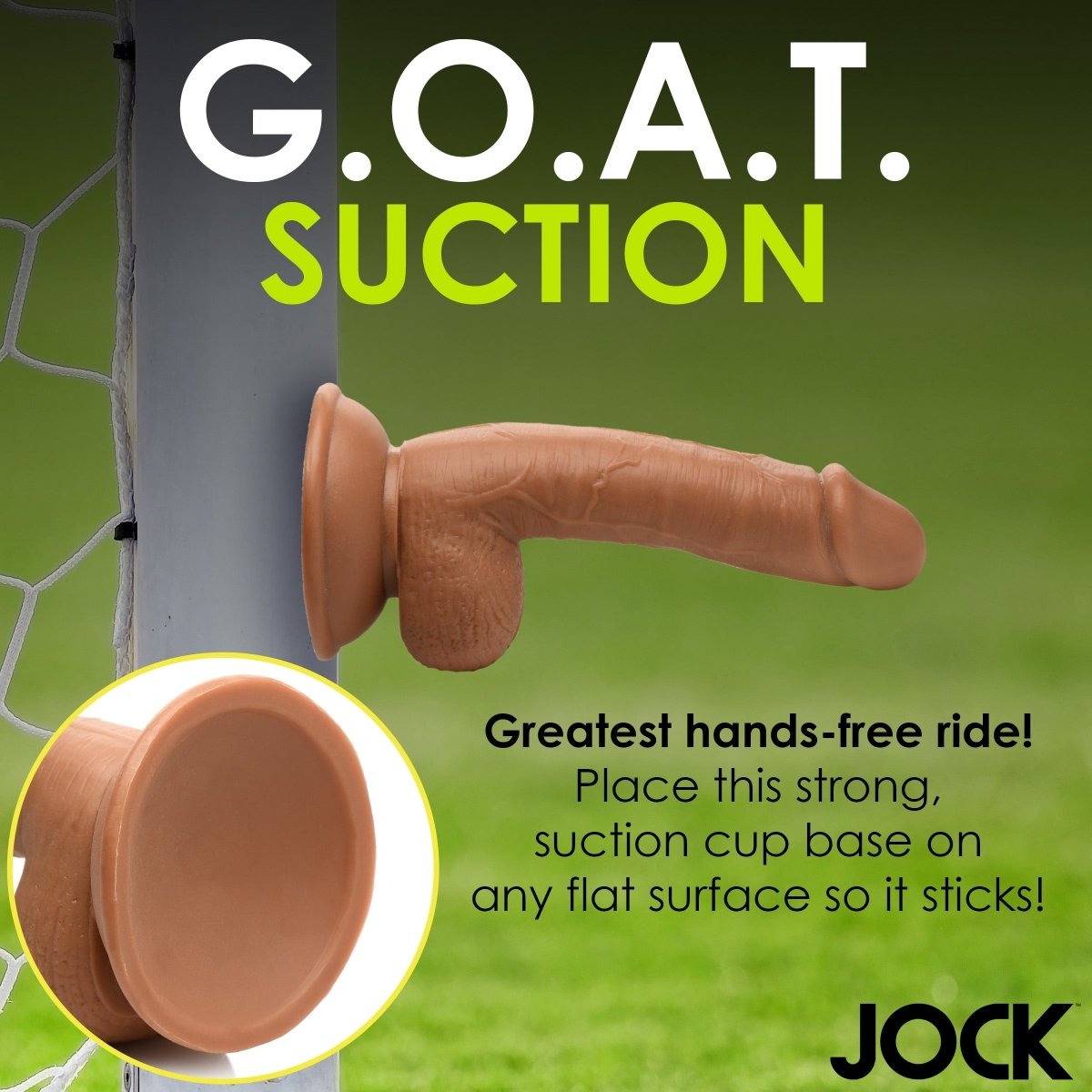 JOCK Soccer Sam 7" Dildo w/ Balls MediumSexual Wellness - Rise and Effect