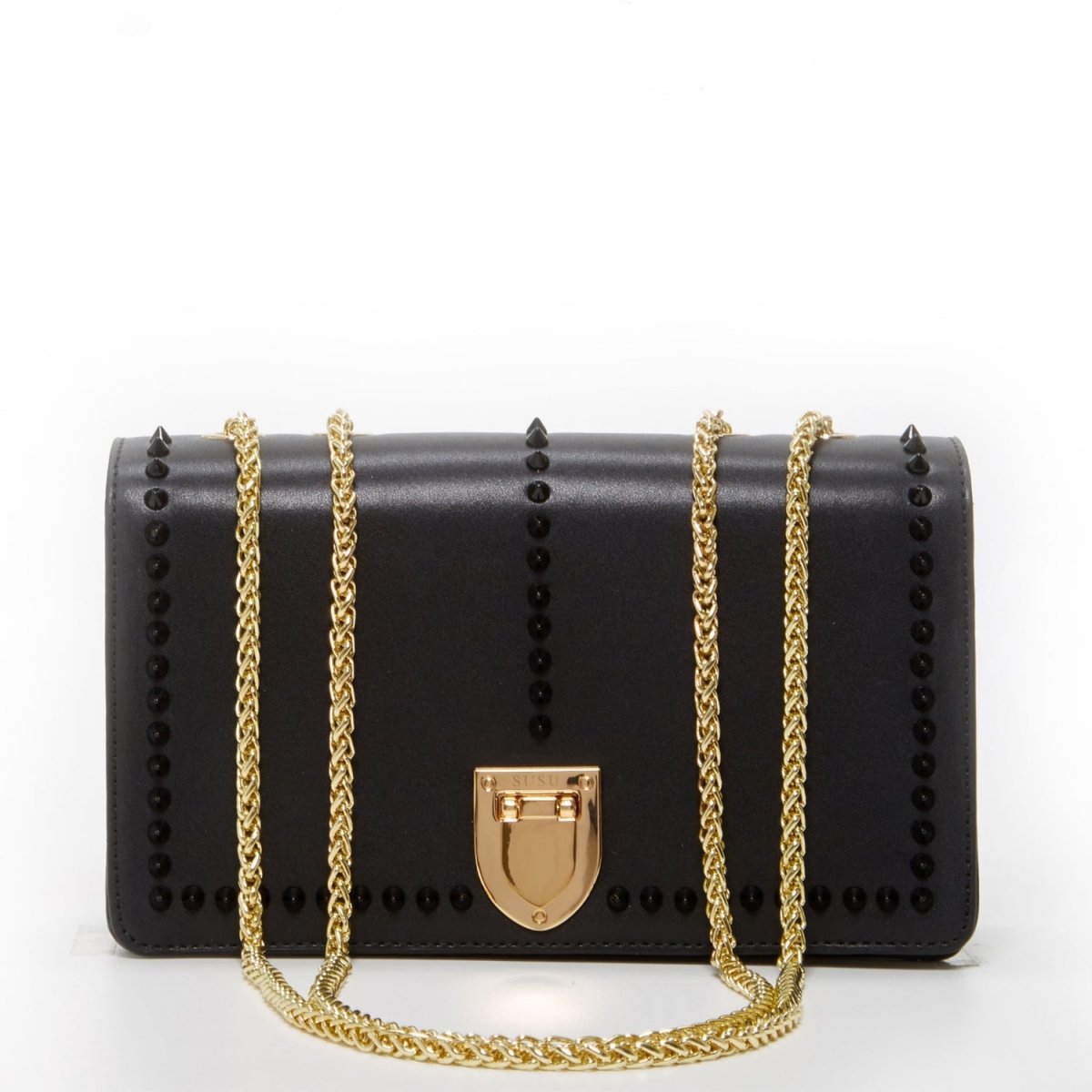 Josie Black Leather Chain BagBags & Wallets - Rise and Effect