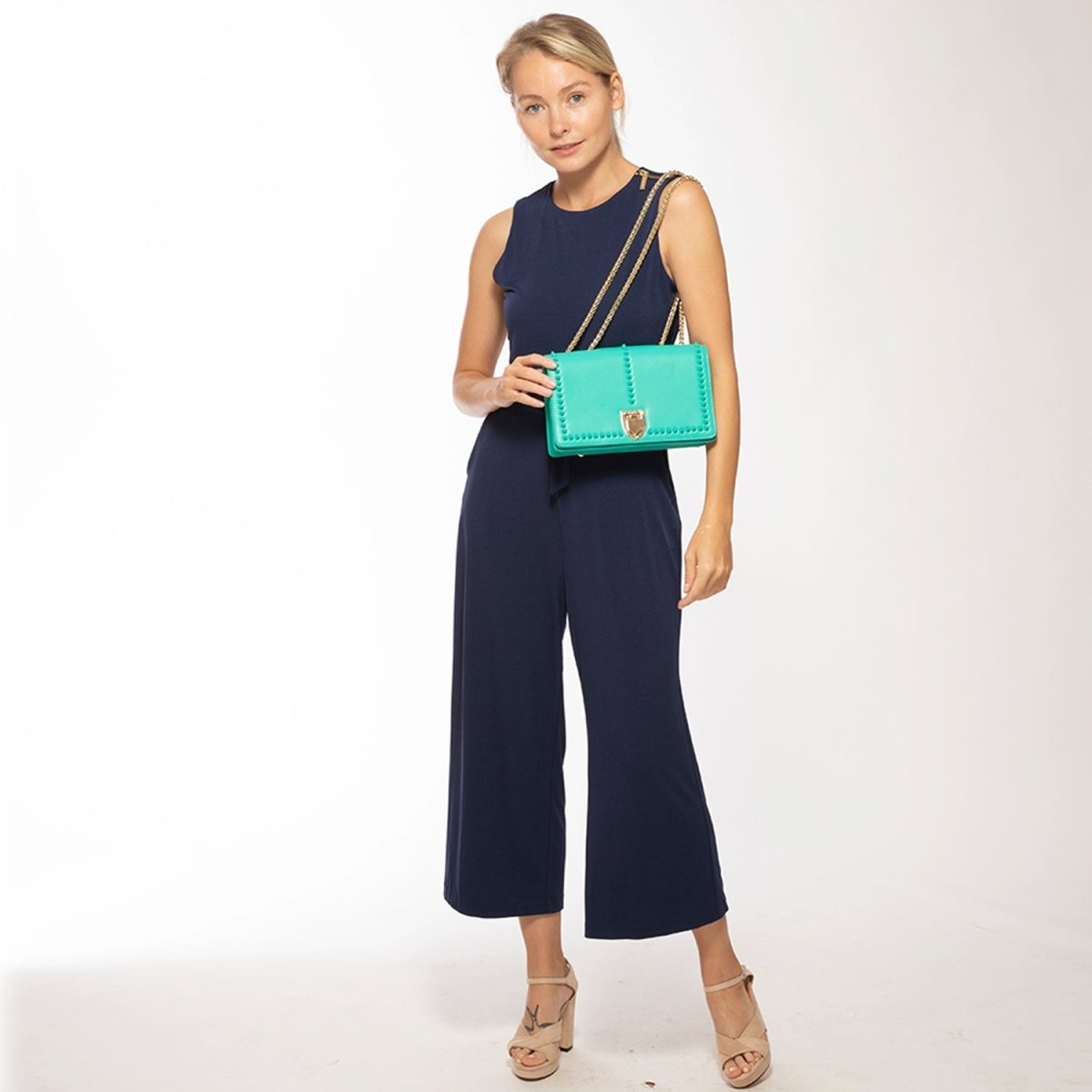 Josie Green Leather Bag with Chain StrapBags & Wallets - Rise and Effect
