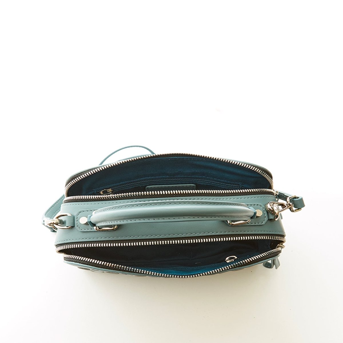 Kayla Woven Leather Crossbody Bag BlueBags & Wallets - Rise and Effect