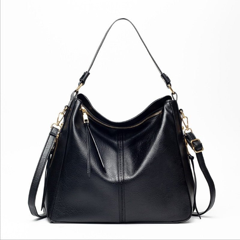 Large vegan leather hobo handbag for women with detachable long strapHandbags - Rise and Effect