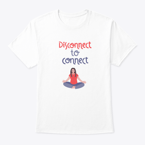 Disconnect To Connect. Vector Handwritten Lettering And Hand DrawnT-shirts - Rise and Effect