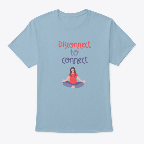 Disconnect To Connect. Vector Handwritten Lettering And Hand DrawnT-shirts - Rise and Effect