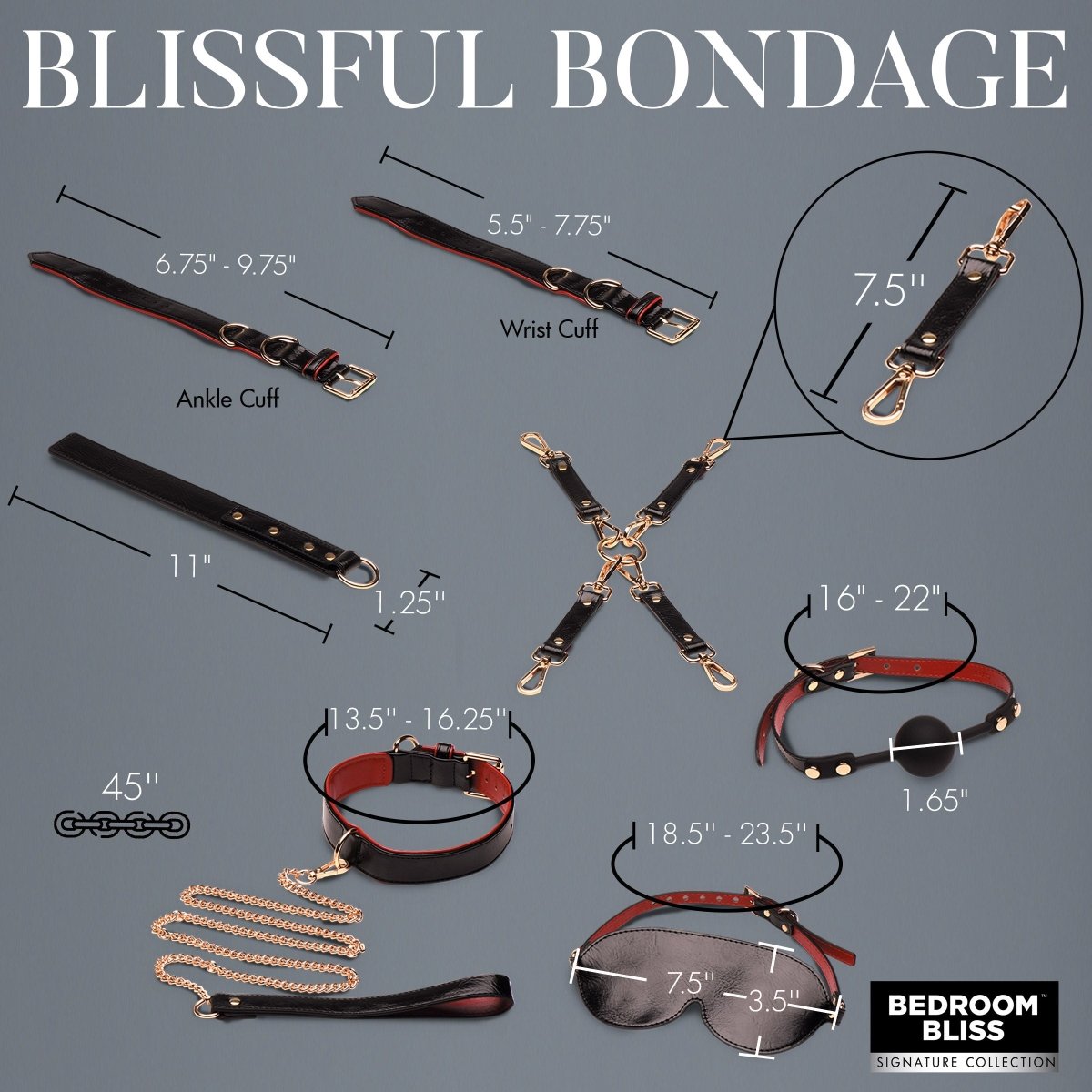 Lover's Deluxe Bondage SetSexual Wellness - Rise and Effect