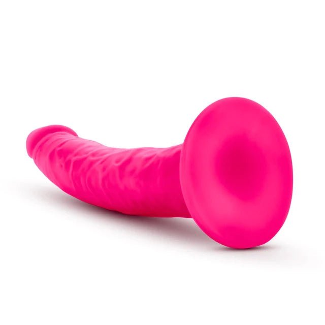 Neo Elite - 7.5 Inch Silicone Dual Density Dildo - Neon Blue/PinkSexual Wellness - Rise and Effect