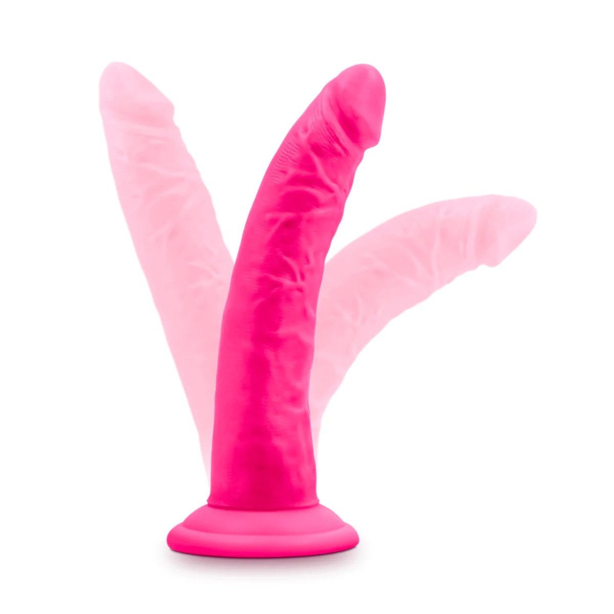 Neo Elite - 7.5 Inch Silicone Dual Density Dildo - Neon Blue/PinkSexual Wellness - Rise and Effect