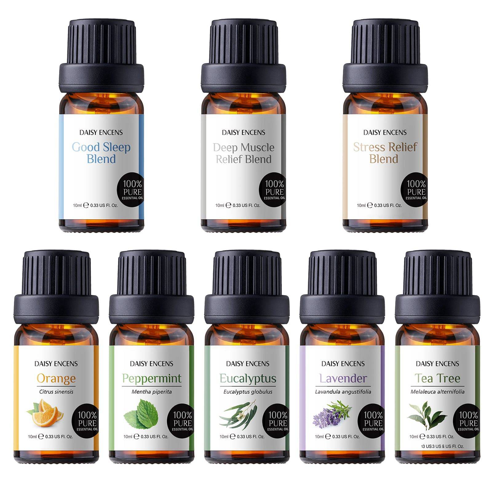 DAISY ENCENS Essential Oil Set 8pcsBodycare - Rise and Effect