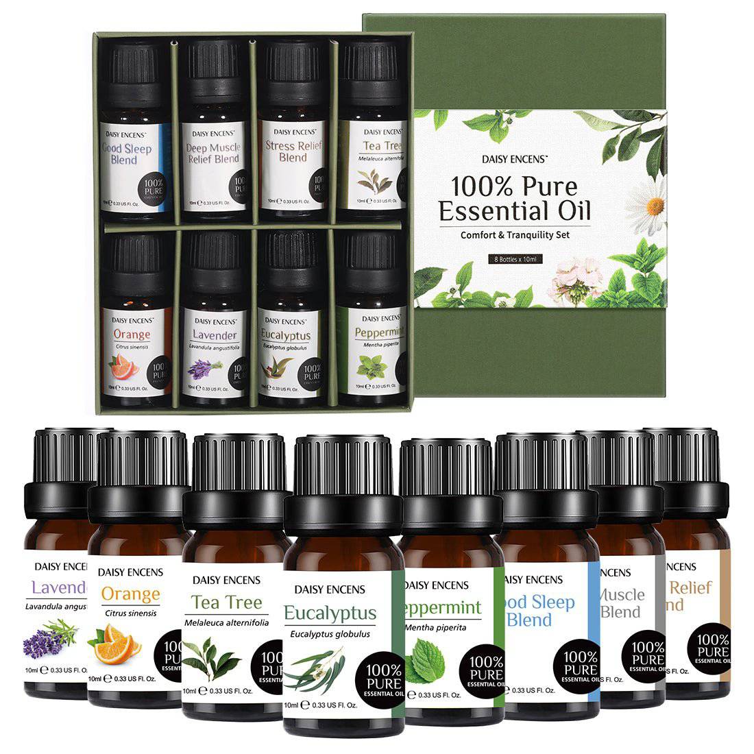 DAISY ENCENS Essential Oil Set 8pcsBodycare - Rise and Effect