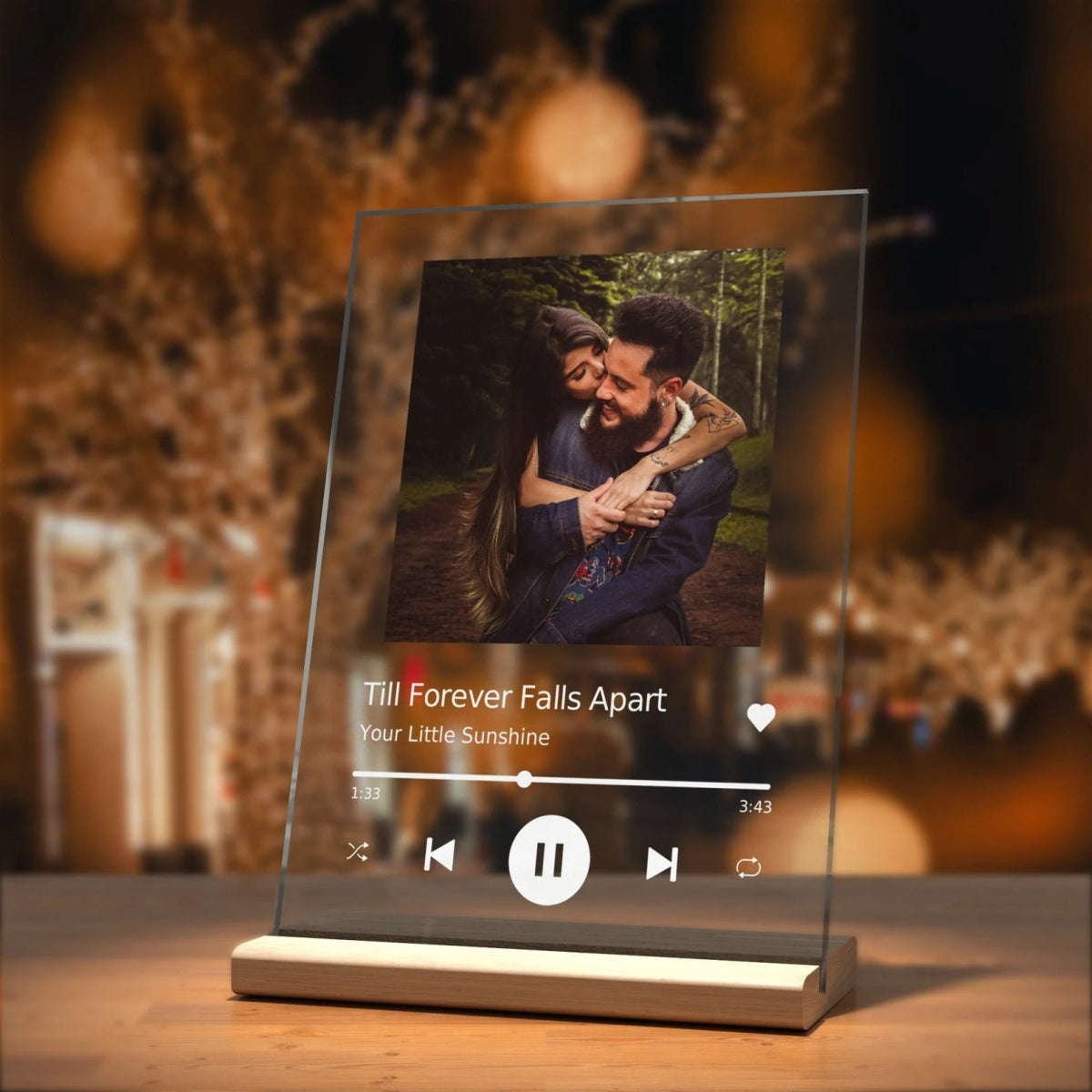 Personalized Gift Glass Art Music Plaque, Song Plaque, Spotify SignPersonalized - Rise and Effect