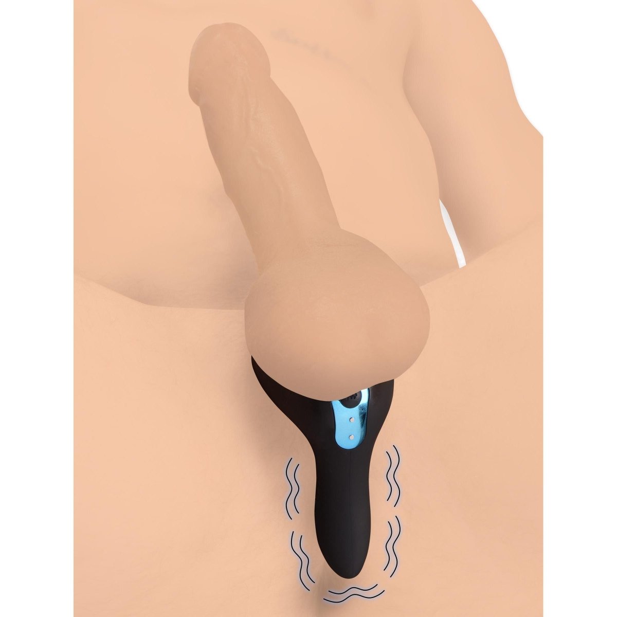 Power Taint 7X Silicone Cock and Ball Ring with RemoteSexual Wellness - Rise and Effect