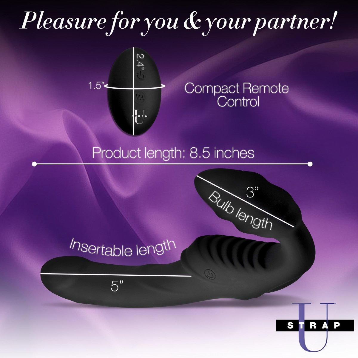 Pro Rider 9X Vibrating Silicone Strapless Strap On with Remote ControlSexual Wellness - Rise and Effect