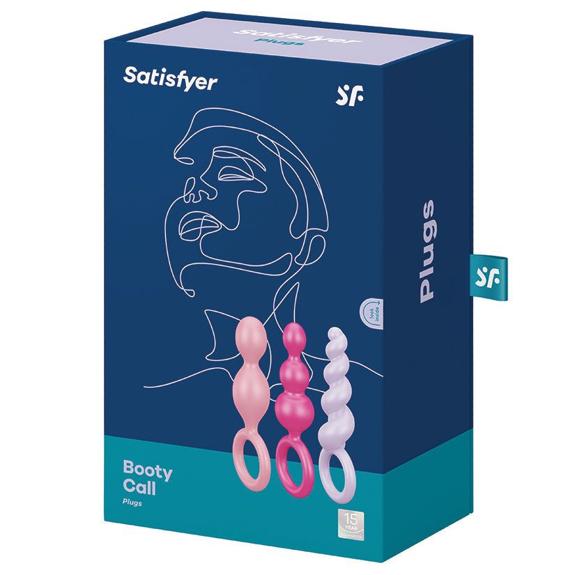 Satisfyer Booty Call Plugs - Assorted Colors (Set Of 3)Adults - Rise and Effect