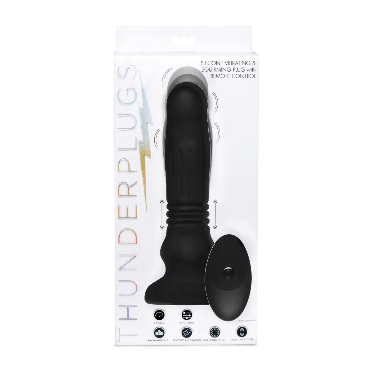 Silicone Swelling & Thrusting Plug with Remote ControlSexual Wellness - Rise and Effect