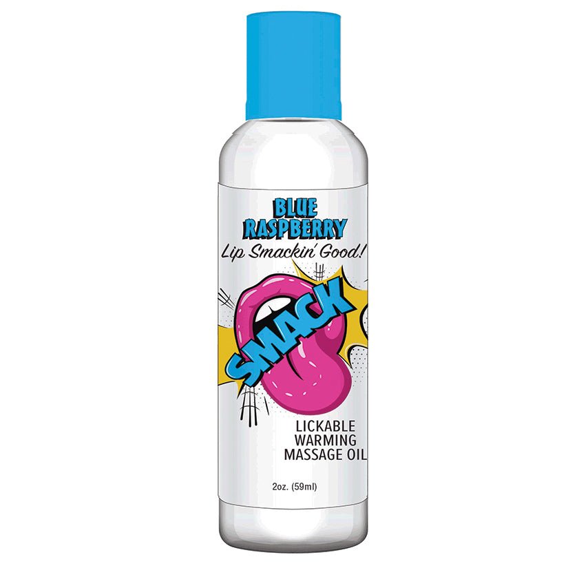Smack Warming Massage Oil - Blue Raspberry 2ozAdults - Rise and Effect