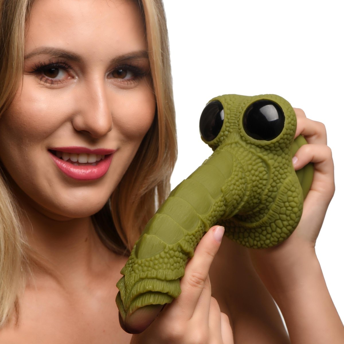 Swamp Monster Green Scaly Silicone DildoSexual Wellness - Rise and Effect