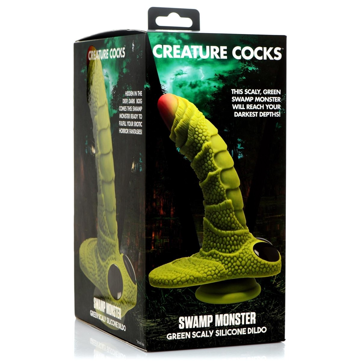 Swamp Monster Green Scaly Silicone DildoSexual Wellness - Rise and Effect