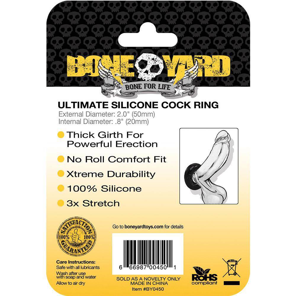 Ultimate Silicone Cock Ring BlackSexual Wellness - Rise and Effect