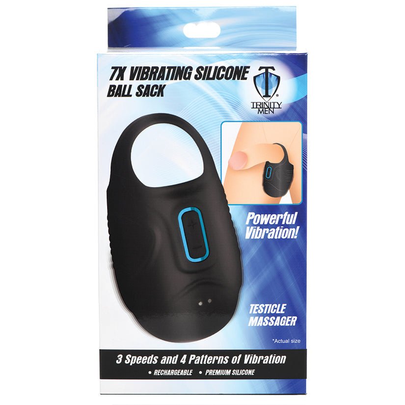 Trinity Men 7x Vibrating Silicone Ball SackAdults - Rise and Effect