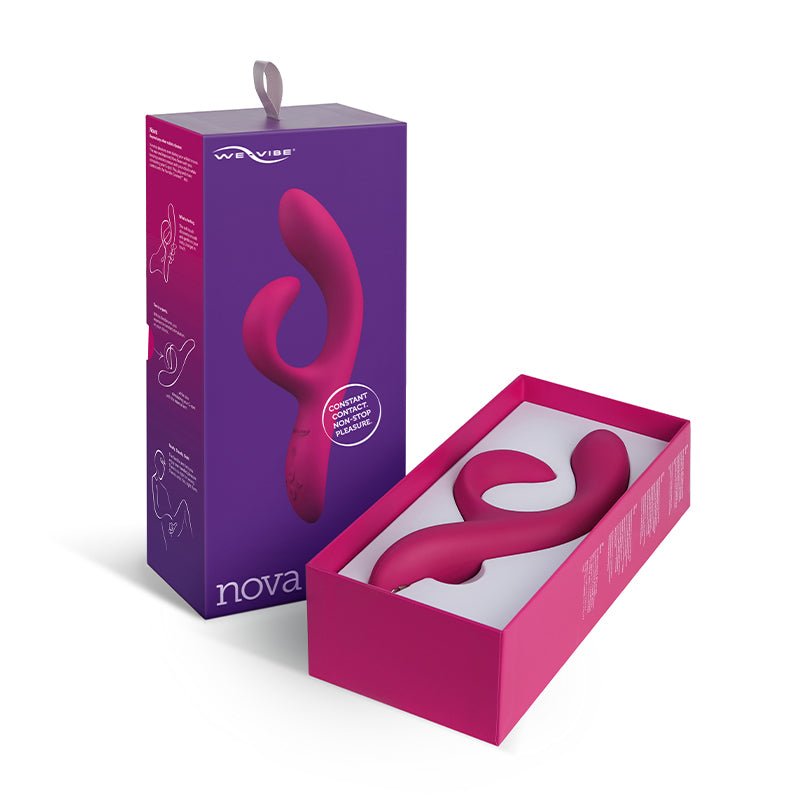 We - Vibe Nova 2 Rechargeable Flexible Silicone Rabbit Vibrator PinkAdults - Rise and Effect